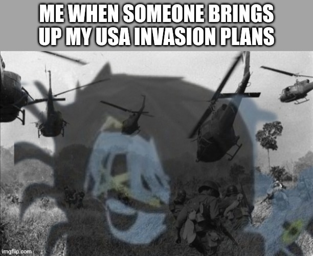 I regret those moments of my life, I did, said and heard things I shouldn't have | ME WHEN SOMEONE BRINGS UP MY USA INVASION PLANS | made w/ Imgflip meme maker