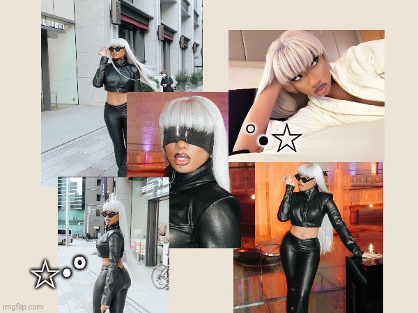 Can we give a moment to appreciate my wife- I mean Megan Thee Stallion's Gojo cosplay | °•☆; ☆•° | image tagged in anime,jujutsu kaisen | made w/ Imgflip meme maker