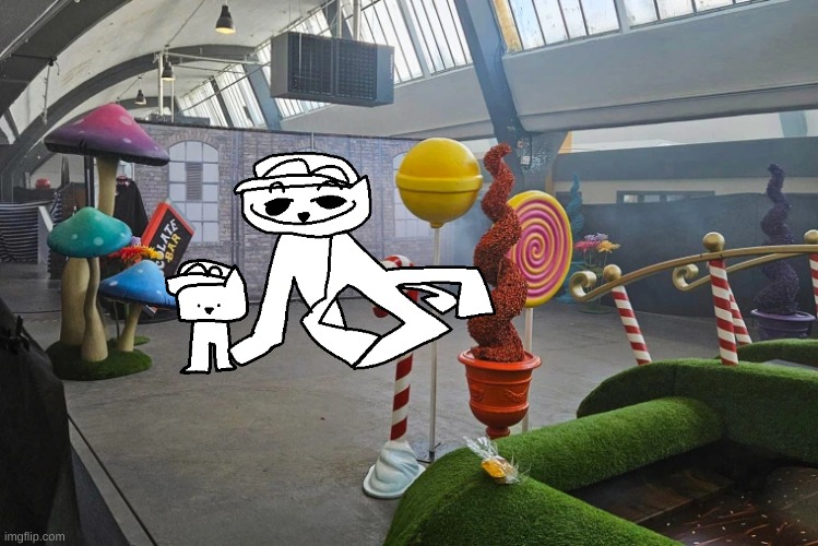 me and my son at wonka's factory!!1!111!!!1!1!!!!!1! | made w/ Imgflip meme maker
