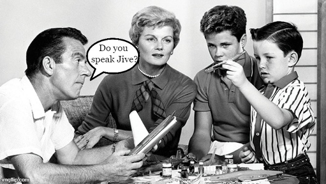 Do you 
speak Jive? | image tagged in leave it to beaver | made w/ Imgflip meme maker