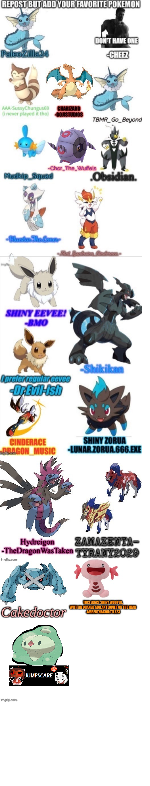 put your favorite pokemon Blank Meme Template