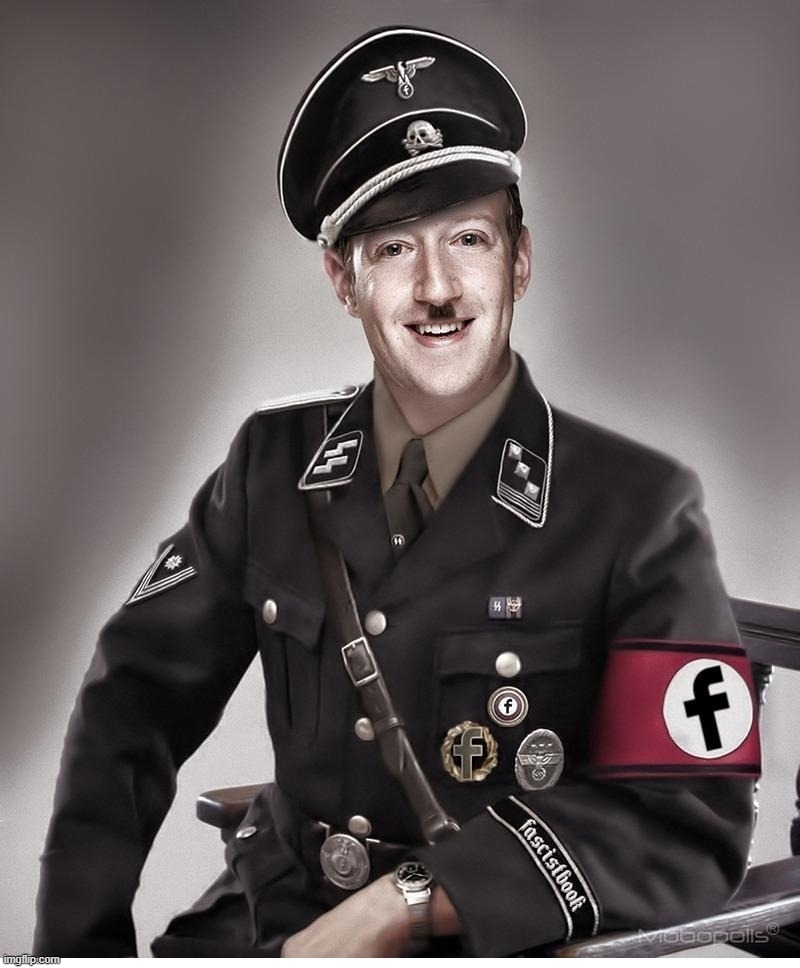 Zuckerberg hates this meme. You know what to do. | image tagged in little hitler,mark zuckerberg,little adolf,fascistbook,fascism,nazi | made w/ Imgflip meme maker