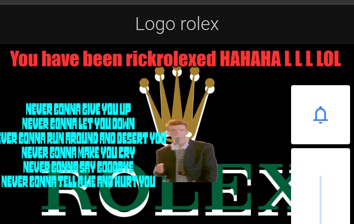 High Quality Rickrolexed loll Blank Meme Template
