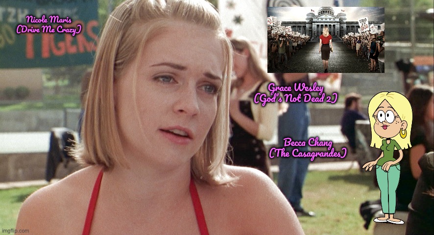 Melissa Joan Hart Through the Years | Nicole Maris (Drive Me Crazy); Grace Wesley (God’s Not Dead 2); Becca Chang (The Casagrandes) | image tagged in the loud house,nickelodeon,deviantart,girl,sexy girl,pretty girl | made w/ Imgflip meme maker