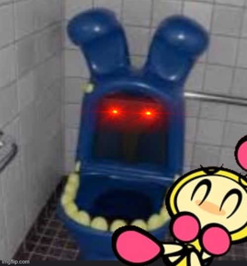 Withered Bonnie toilet | image tagged in withered bonnie toilet | made w/ Imgflip meme maker