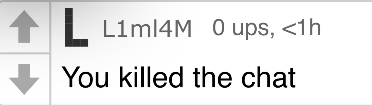 You killed the chat Blank Meme Template