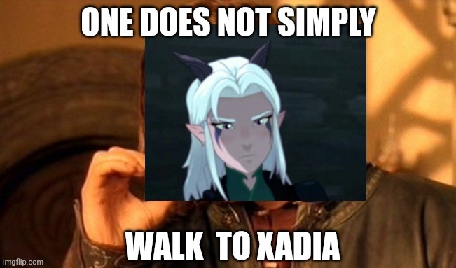 Rayla's a blessing to fantasy ngl | image tagged in fantasy,funny,one does not simply | made w/ Imgflip meme maker