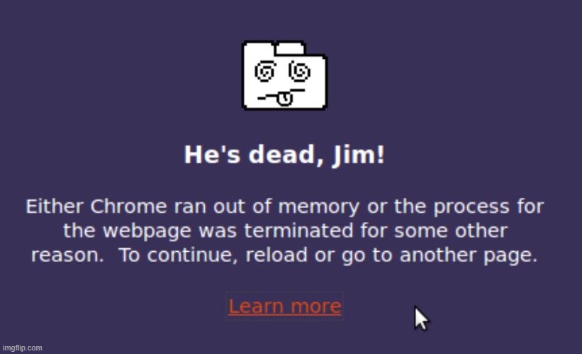 He's dead Jim! | image tagged in he's dead jim | made w/ Imgflip meme maker