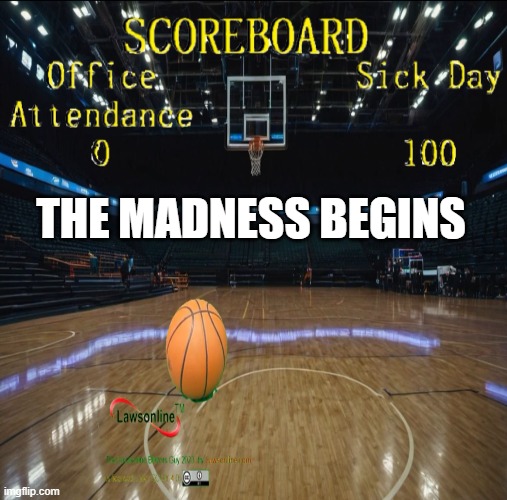 The Madness Begins | THE MADNESS BEGINS | image tagged in collage basketball,basketball,madness,march madness,ncaa,office pool | made w/ Imgflip meme maker
