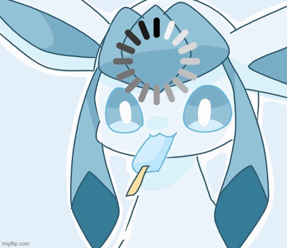 Glaceon vibing | image tagged in glaceon vibing | made w/ Imgflip meme maker