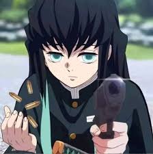 Muichiro with gun Blank Meme Template