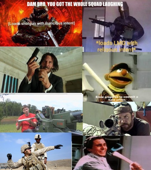 Dam bro you got the whole squad about to kill you | DAM BRO, YOU GOT THE WHOLE SQUAD LAUGHING | image tagged in dam bro you got the whole squad about to kill you | made w/ Imgflip meme maker