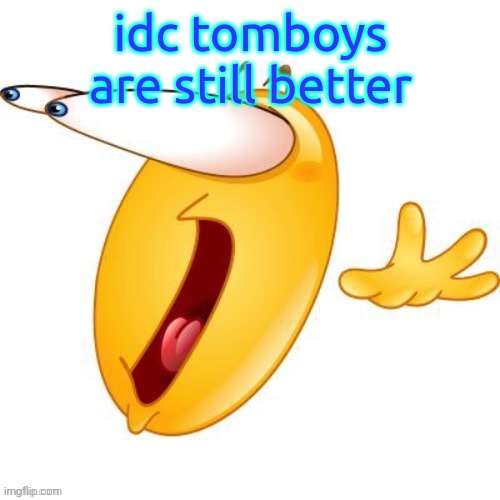 AAAAAAAAAAAAAAAAAAA emoji | idc tomboys are still better | image tagged in aaaaaaaaaaaaaaaaaaa emoji | made w/ Imgflip meme maker