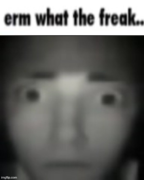 erm what the freak Blank Meme Template
