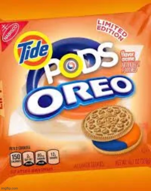 Oreo tide pods | image tagged in oreo,tide pods,funny | made w/ Imgflip meme maker