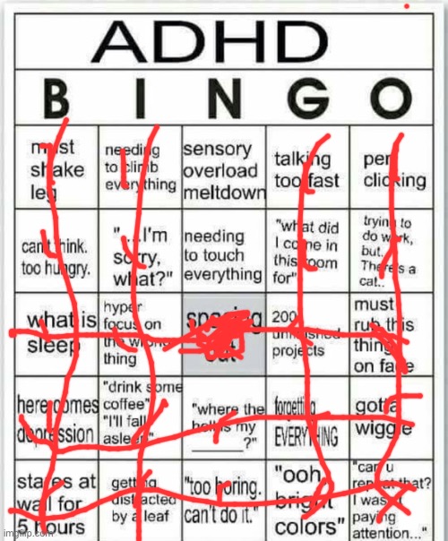 So close to perfection | image tagged in adhd bingo | made w/ Imgflip meme maker
