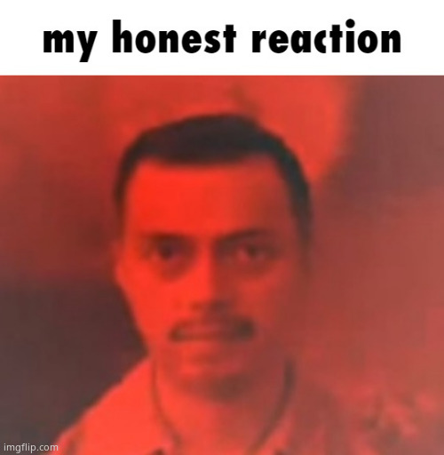 image tagged in my honest reaction | made w/ Imgflip meme maker
