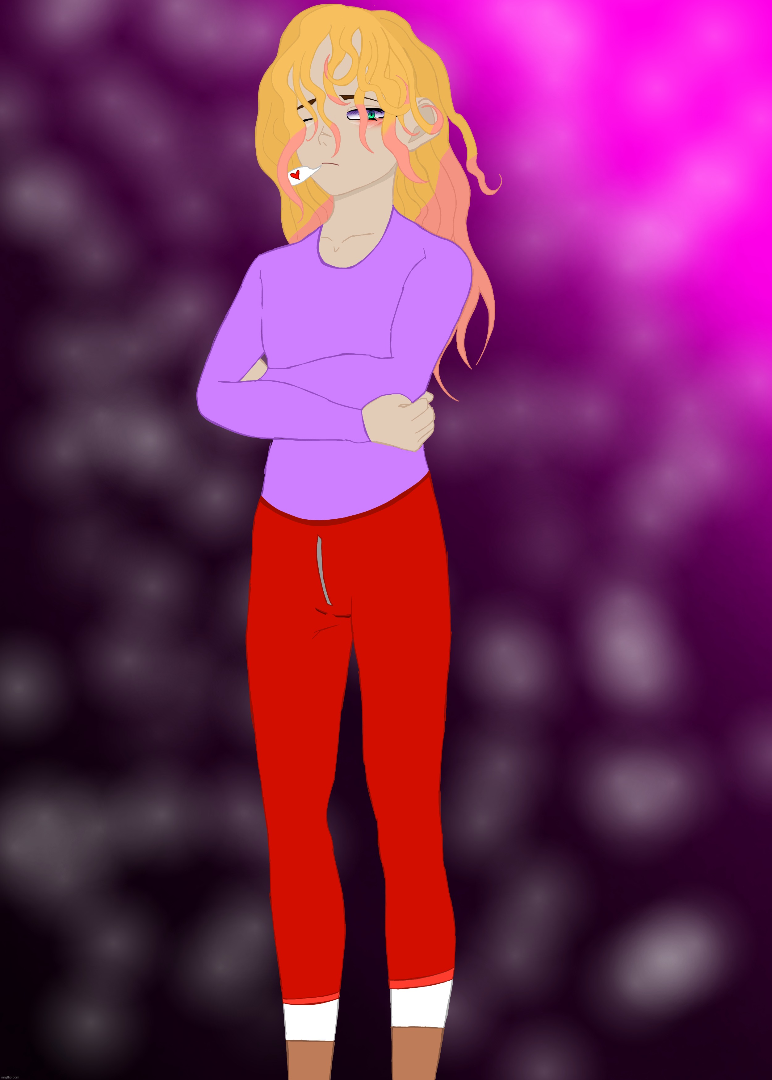 Drew my sister. Time: 2½ hours. | made w/ Imgflip meme maker