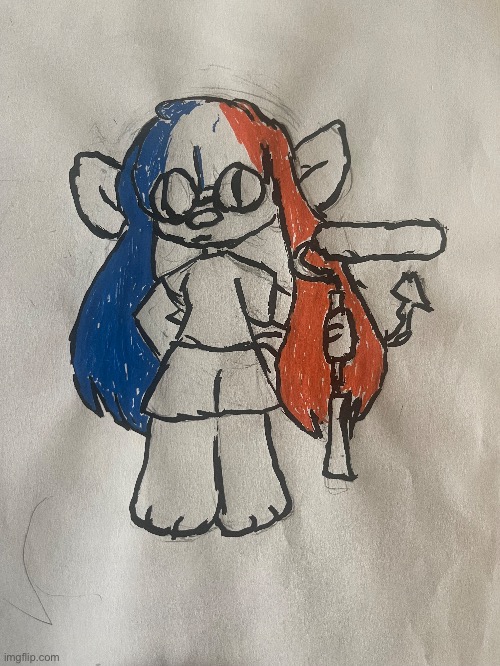 (WIP) Why does hey hair look like tide pods lol (I might give some info about her in the comments if y’all want) | made w/ Imgflip meme maker