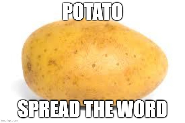 do it | POTATO; SPREAD THE WORD | image tagged in potato | made w/ Imgflip meme maker
