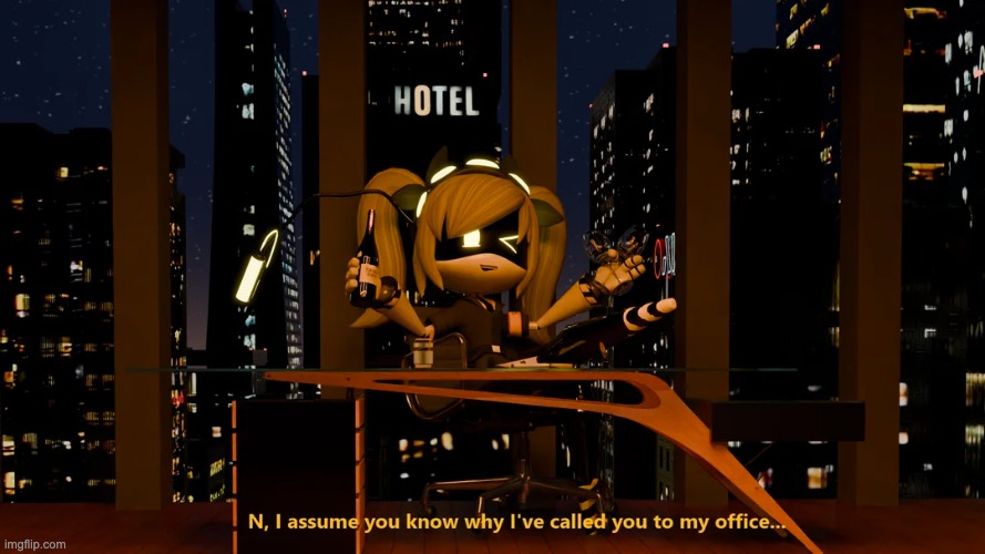 what is the reason for n to be in j's office (wrong answers only) original image by Adam198763 | made w/ Imgflip meme maker
