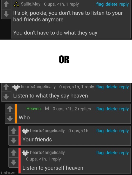 Type shi, anyway who would u pick | OR | image tagged in blank white template | made w/ Imgflip meme maker