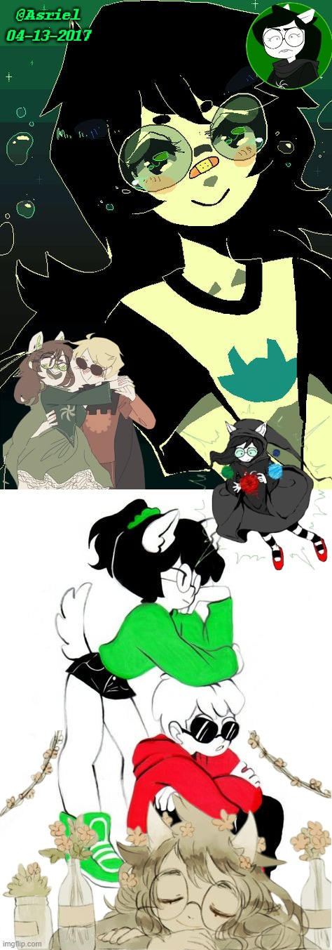 asriel's jade kin template Blank Meme Template