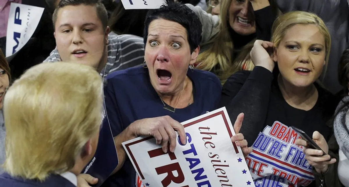 Trump Cult Rally Blank Meme Template
