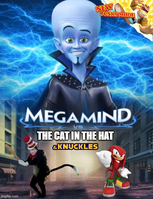 Megamind Versus | THE CAT IN THE HAT | image tagged in megamind versus | made w/ Imgflip meme maker