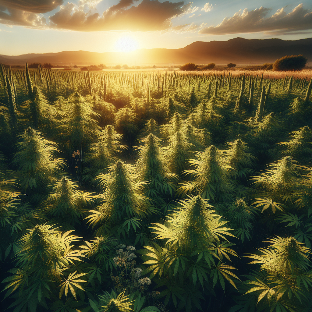 High Quality Field of green weed plants Blank Meme Template