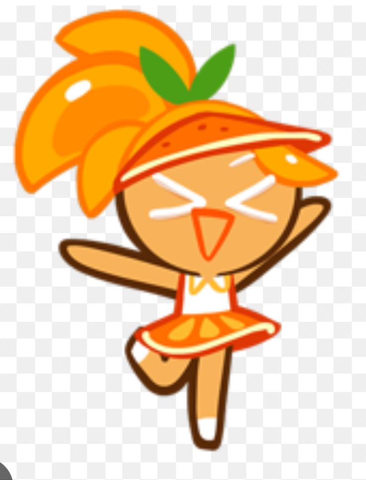 High Quality Orange Cookie Cute Blank Meme Template