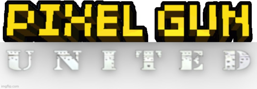 Pixel gun united logo | image tagged in pg3d,logo | made w/ Imgflip meme maker