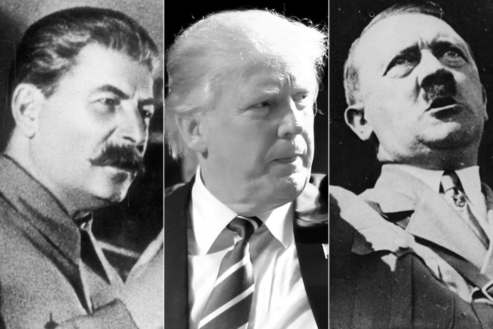 High Quality Stalin, Trump, Hitler - America doesn't need any of them. Blank Meme Template