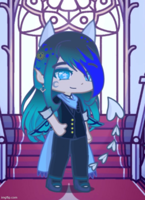 Idk what to post so here's Idelia in a suit | image tagged in gacha | made w/ Imgflip meme maker