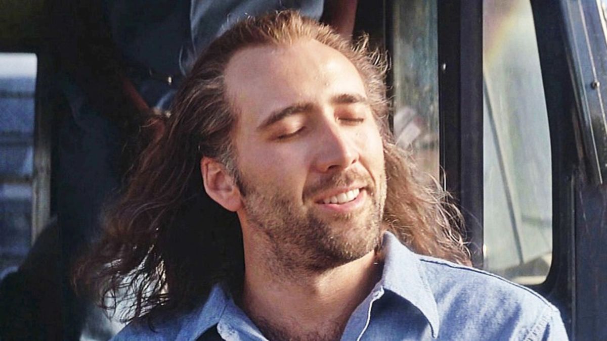 High Quality Relaxed Cage Blank Meme Template