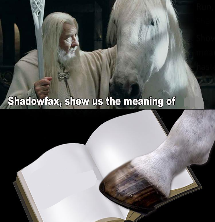 Shadowfax Shadowfacts Blank Meme Template