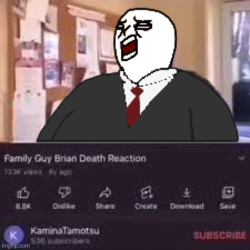 Bob reacts to Brian's death | made w/ Imgflip meme maker