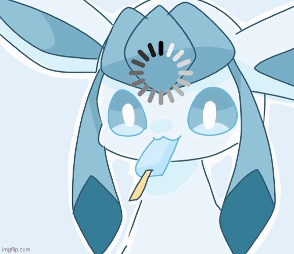 Glaceon vibing | image tagged in glaceon vibing | made w/ Imgflip meme maker