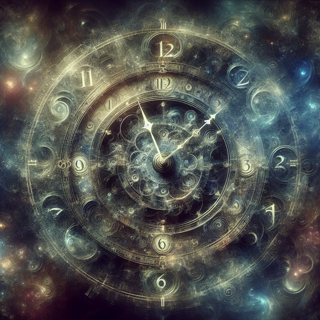dark mysterious magical clock Blank Meme Template