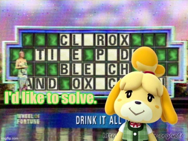 Bleach Wheel of Fortune | I'd like to solve. | image tagged in bleach wheel of fortune | made w/ Imgflip meme maker