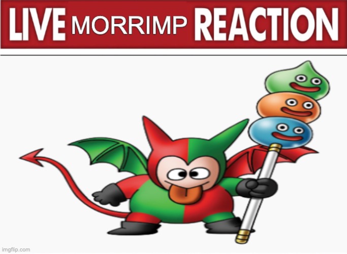 live morrimp reaction | image tagged in live morrimp reaction | made w/ Imgflip meme maker