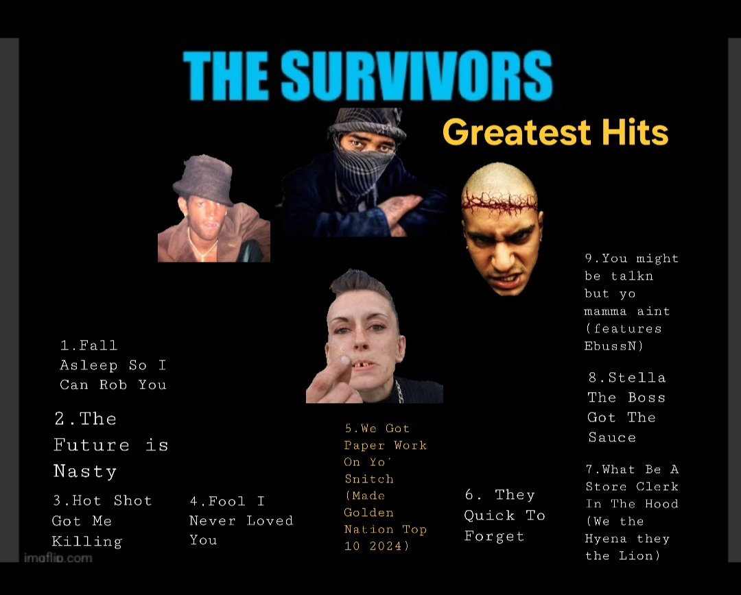 High Quality The Survivors Greatest Hits Blank Meme Template