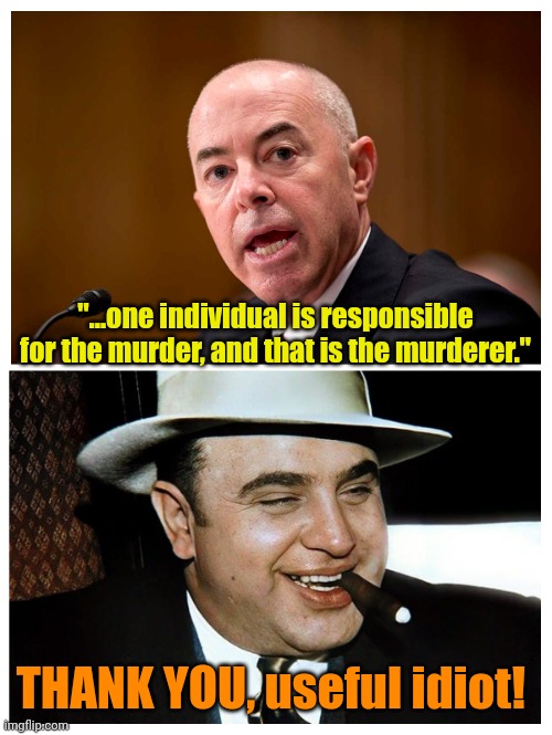 Pay no attention to the man behind the curtain!!! | "...one individual is responsible for the murder, and that is the murderer."; THANK YOU, useful idiot! | made w/ Imgflip meme maker