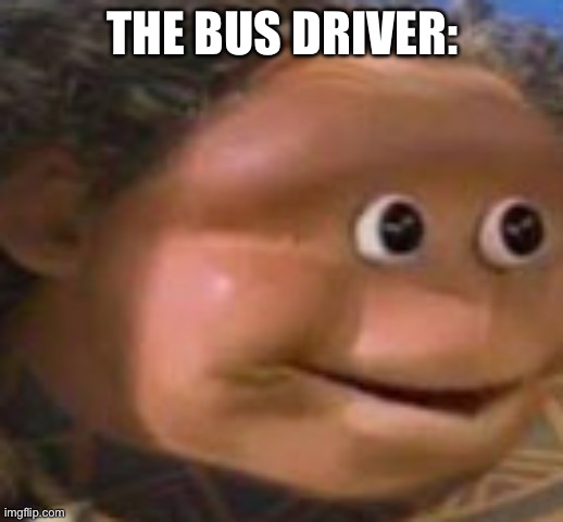 THE BUS DRIVER: | image tagged in oopsie | made w/ Imgflip meme maker