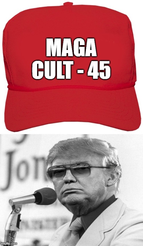 blank red MAGA KOOL-AID hat | MAGA
CULT - 45 | image tagged in blank red maga hat,dictator,fascist,commie,donald trump approves,putin cheers | made w/ Imgflip meme maker