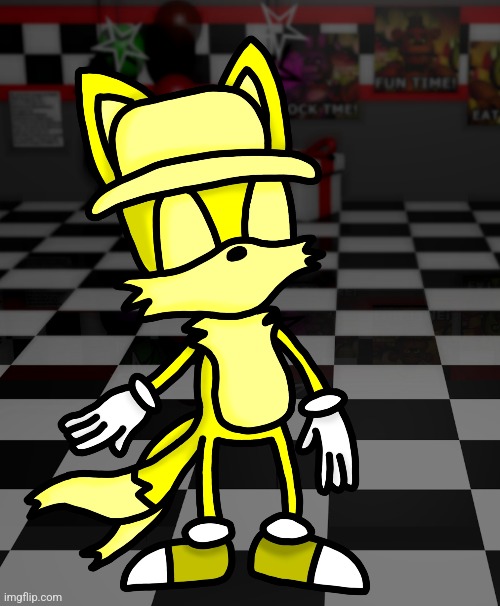 Henry tails Emil | image tagged in fnaf,sonic the hedgehog | made w/ Imgflip meme maker