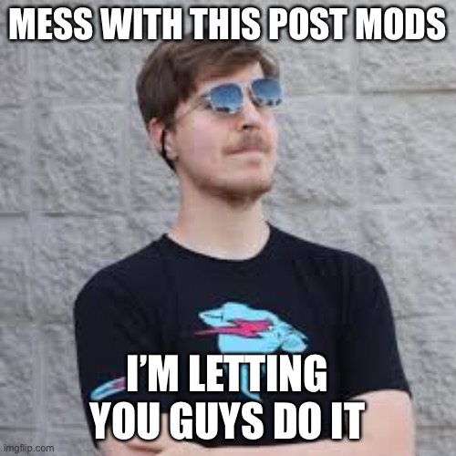 This is a fake MrBeast scam account. | MESS WITH THIS POST MODS; I’M LETTING YOU GUYS DO IT | image tagged in mrbeast,scam,this mf i not mr breast | made w/ Imgflip meme maker