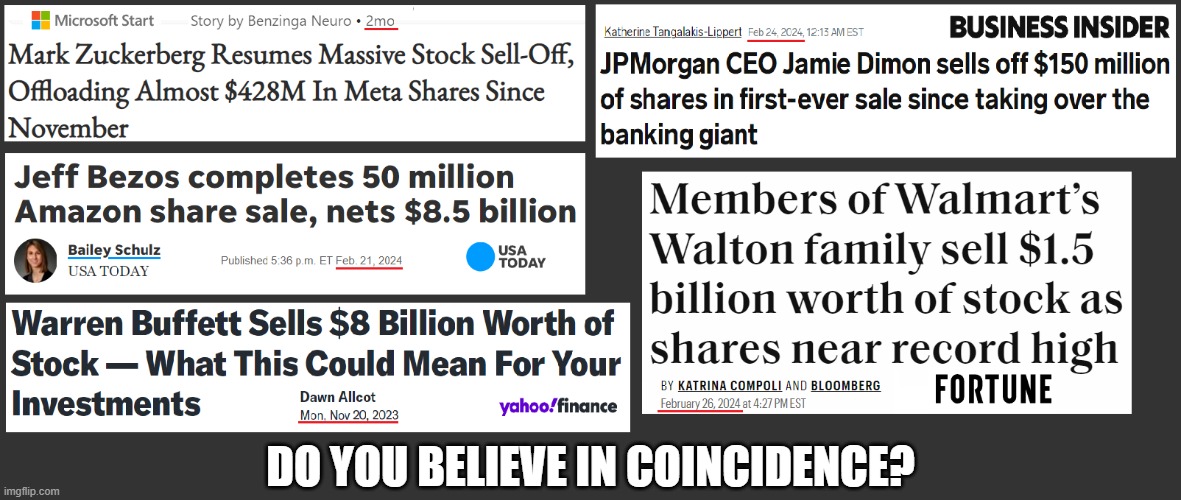 - Impending crash? - Bidenomics effect? - Whatever, the rich get richer - | DO YOU BELIEVE IN COINCIDENCE? | image tagged in 2024 stock sell off,rich get richer | made w/ Imgflip meme maker