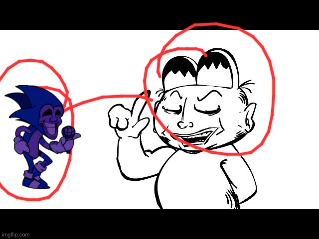 image tagged in garfield,majin sonic fnf transparent | made w/ Imgflip meme maker