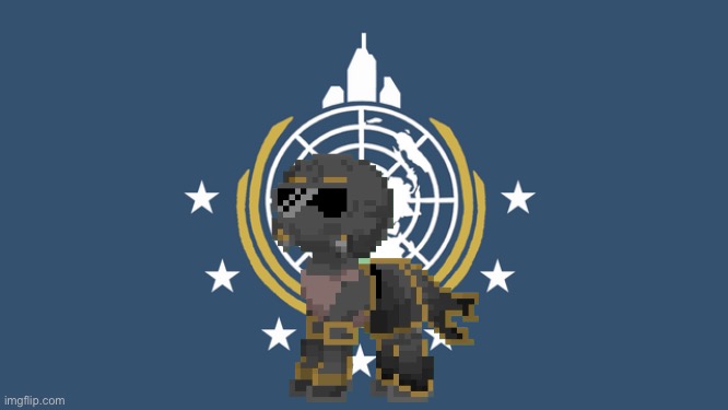 Whaaaa? No, I have no inten- FOR DEMOCRACY!!!!! | image tagged in pony town,helldivers 2,i have a server | made w/ Imgflip meme maker